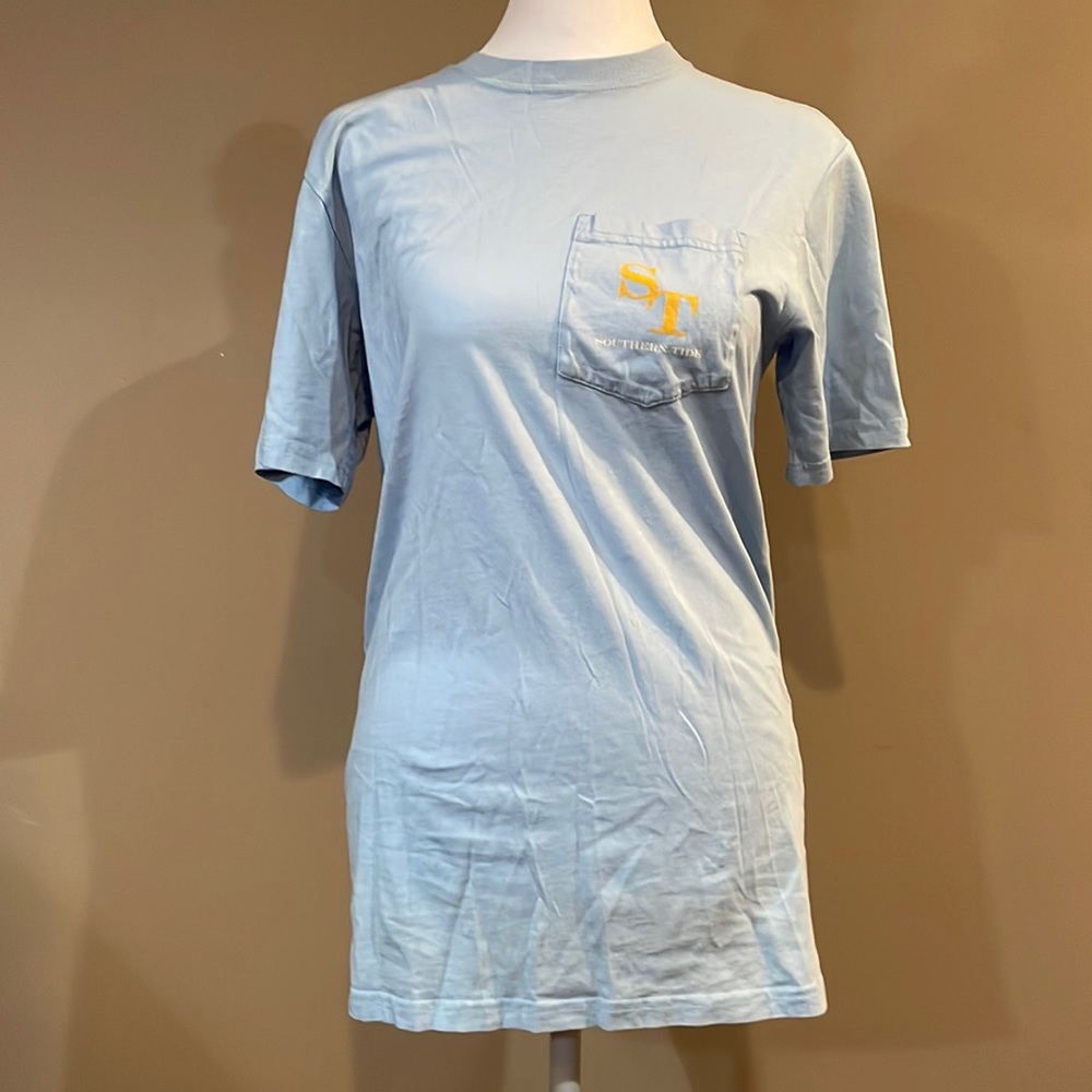 Southern Tide Mens T-Shirt Pocket Short Sleeve Crewneck XS